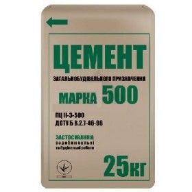 ЦЕМЕНТ M-500, 25 КГ